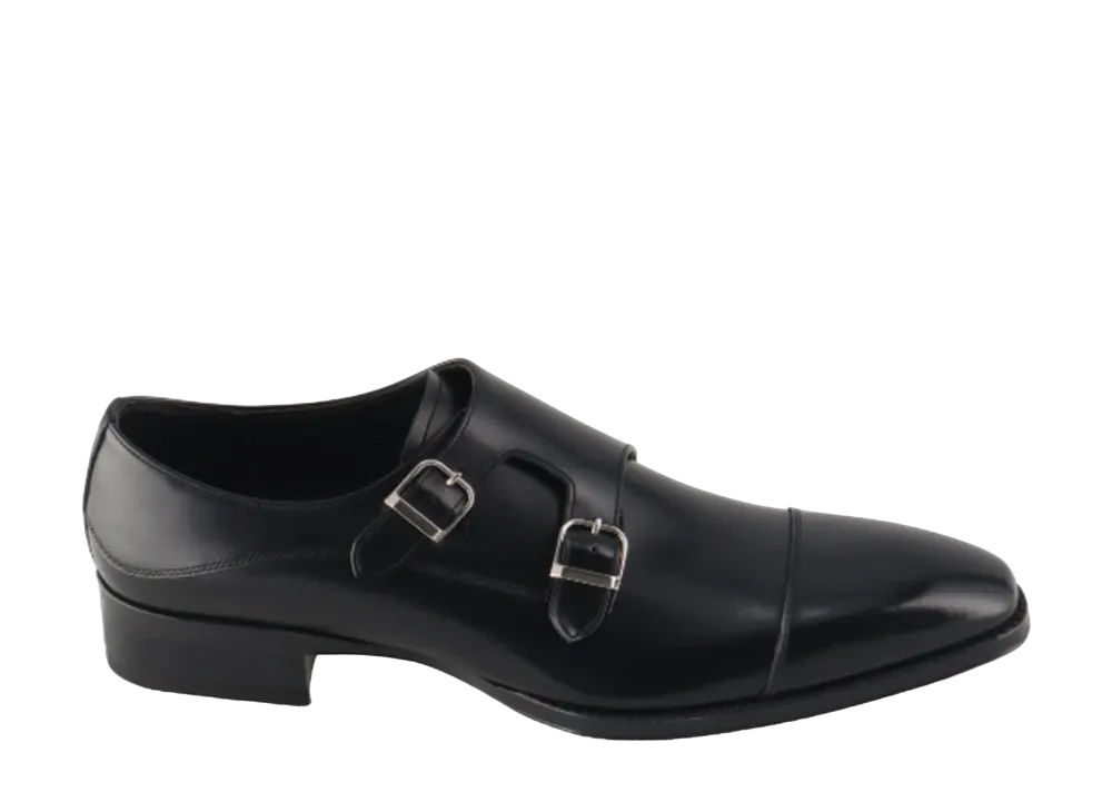 REGAL Monk Strap Calf Leather "Black" 27ELBD