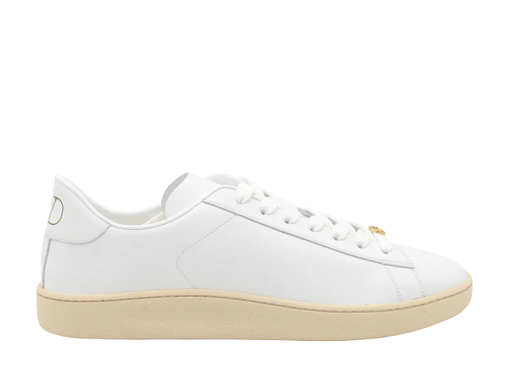 Valentino Garavani White Leather Vlogo Signature Sneakers "White"