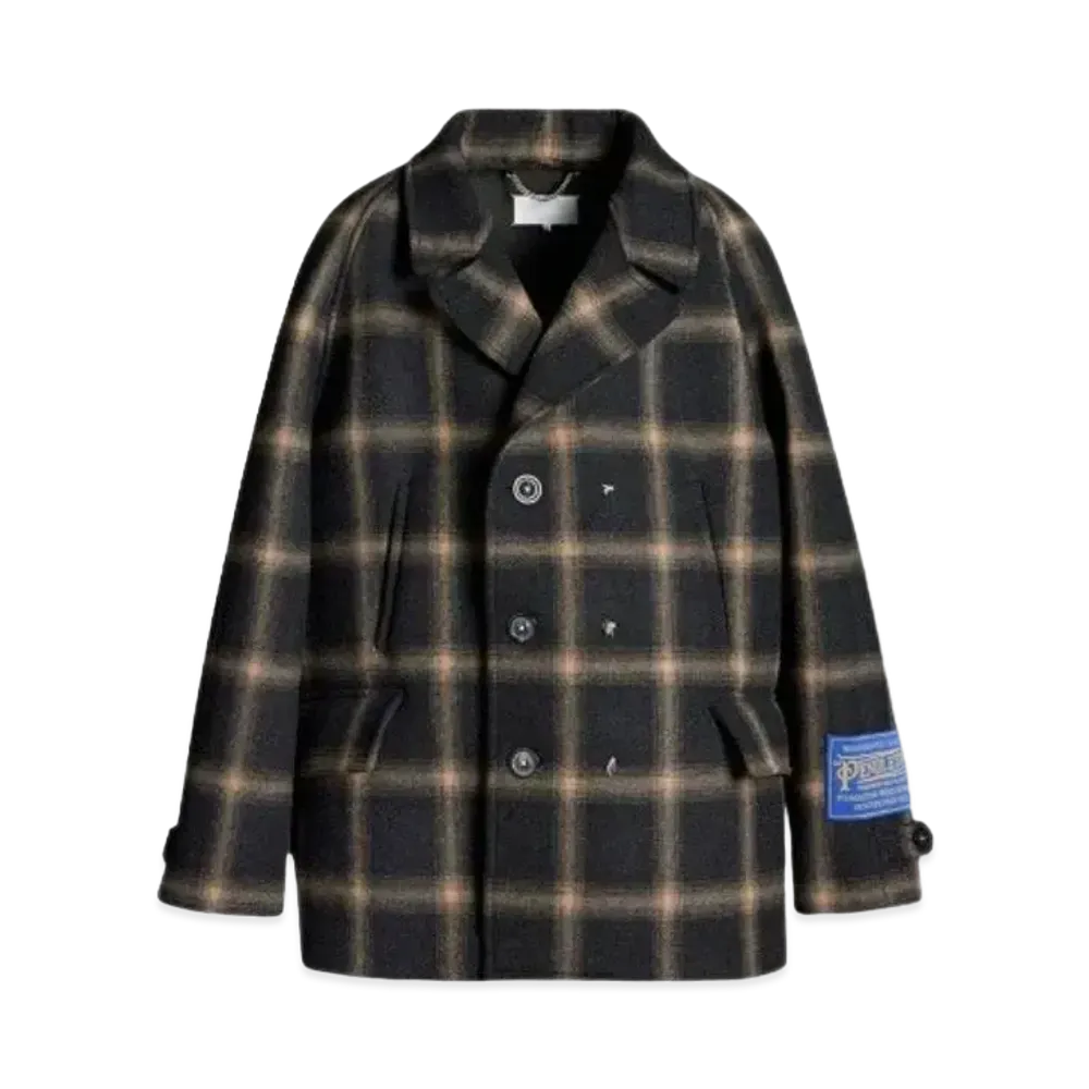 Maison Margiela Pendleton Peacoat "Black"