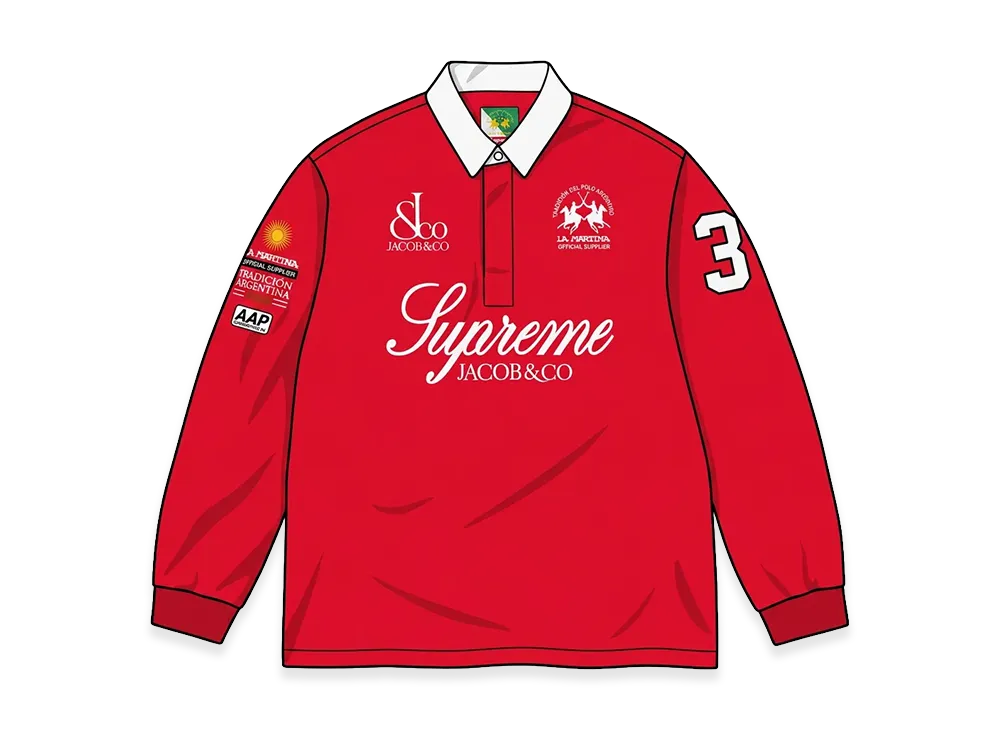 Supreme x La Martina Rugby "Red"