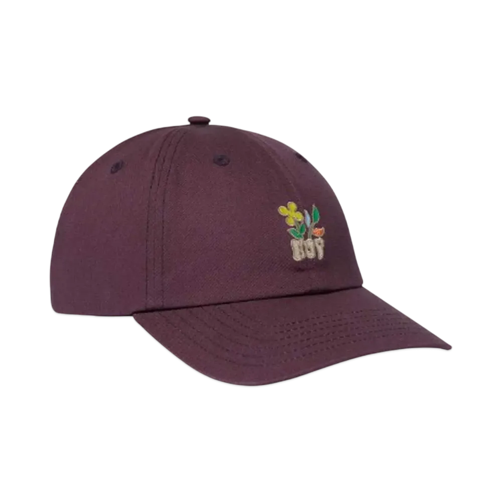 HUF Winter 24 Bloom CV 6 Panel Hat "Raisin"