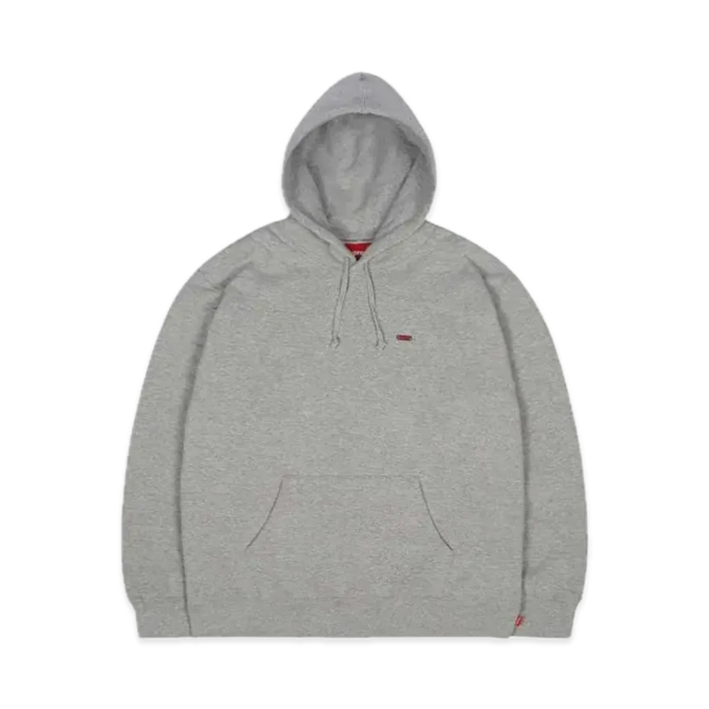 Supreme Enamel Small Box Hooded Sweatshirt "Heather Grey"