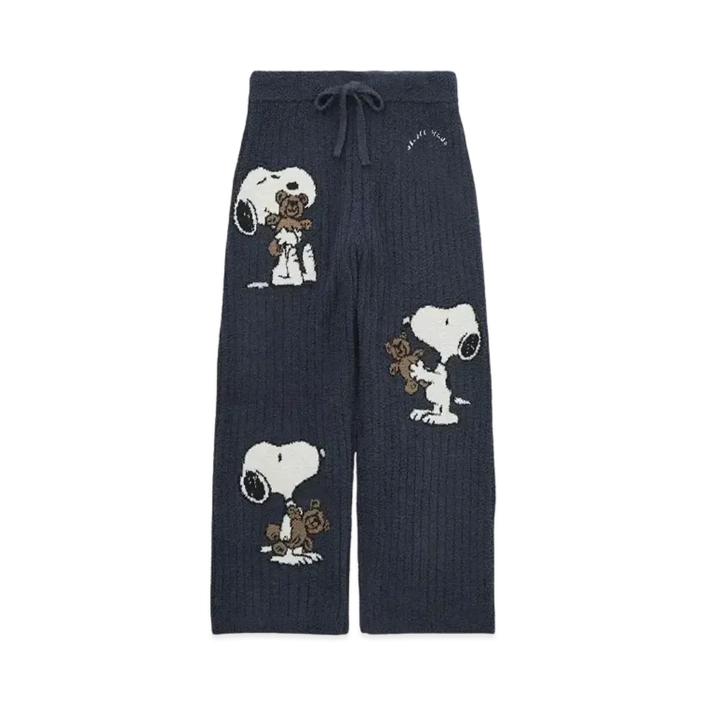 GELATO PIQUE x PEANUTS Snoopy x Bear Jacquard Long Pants "Navy"