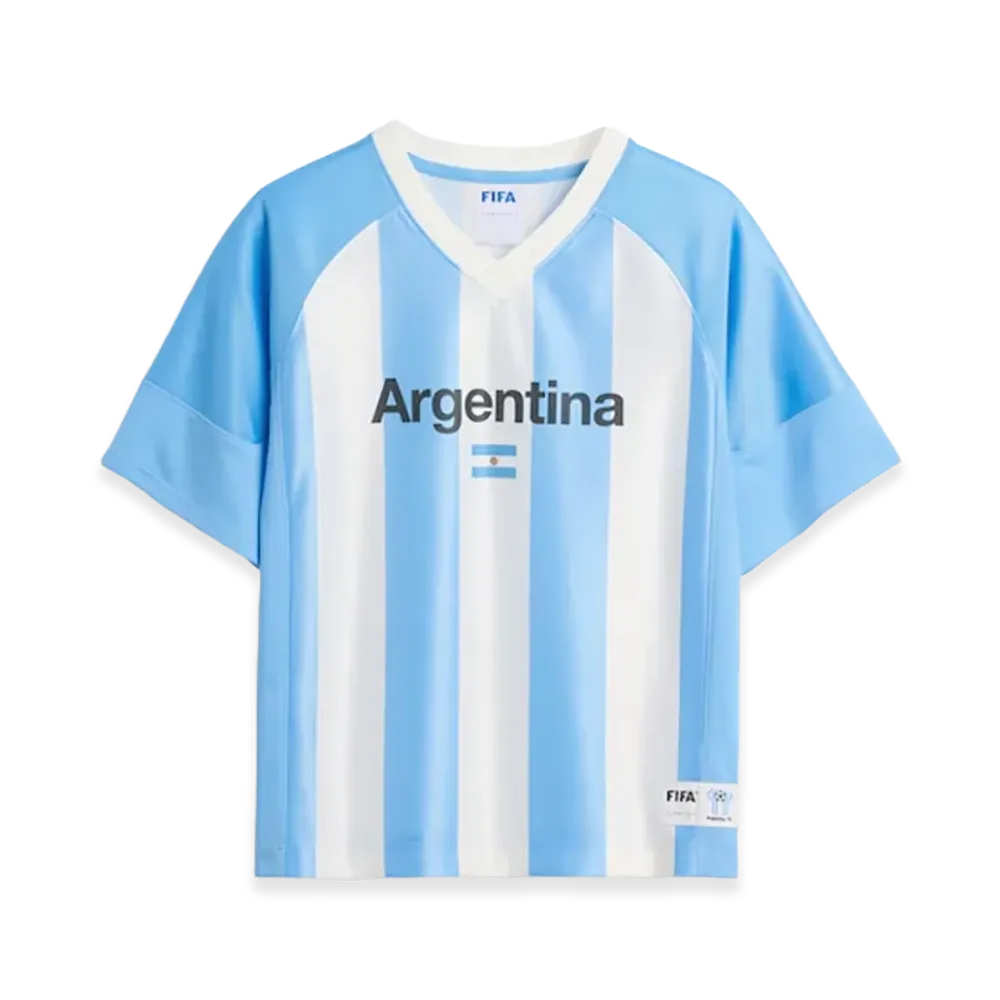Gap x Ouigi Theodore Kids FIFA World Cup Oversized Jersey Argentina "Light Blue/White"