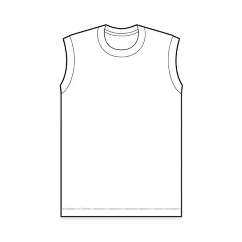 Hanes Shiro Sleeveless T-Shirt (Tank Top) 1P "White"
