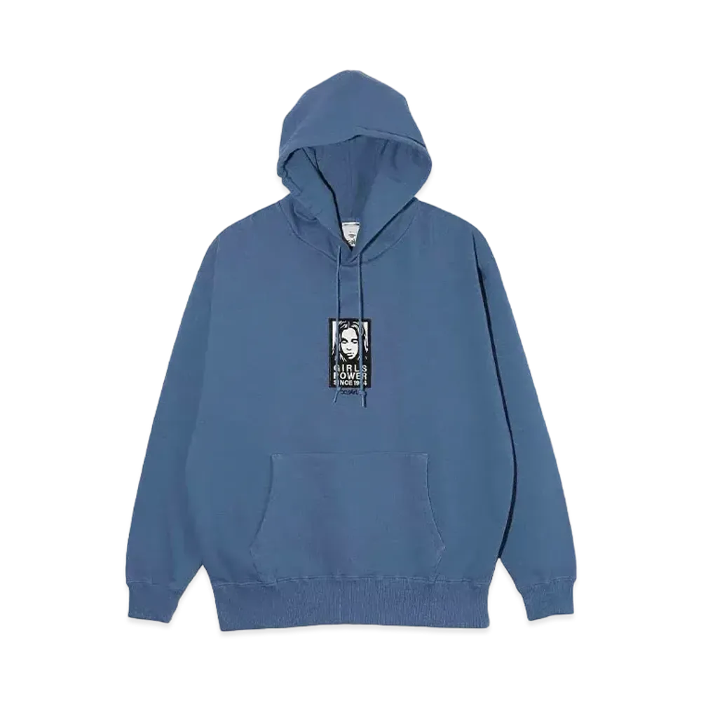X-Girl Face Patch Sweat Hoodie "Blue"