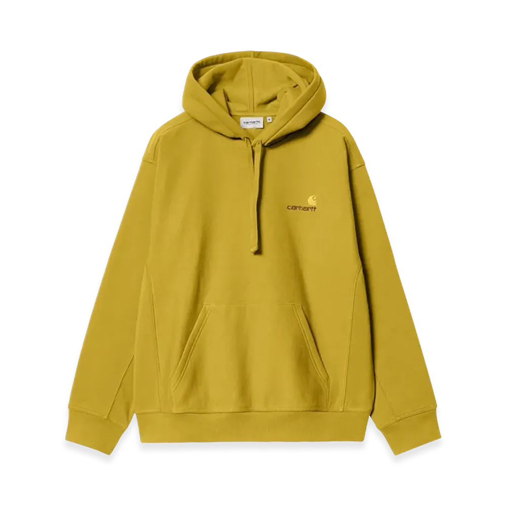 Carhartt WIP Hooded American Script Sweatshirt "Golden Olive"