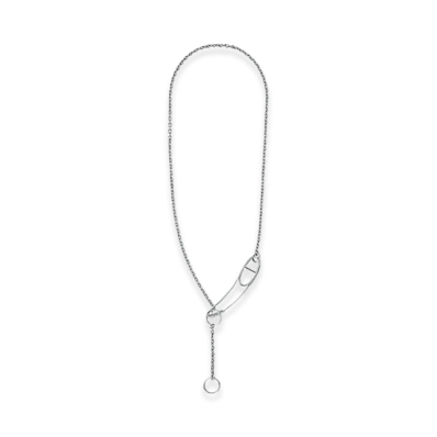 Hermes Chaine D'ancre Punk Necklace "Silver"