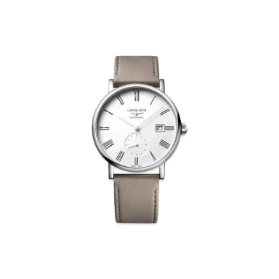 Longines Elegant Collection 39.00 mm "Matte White/Stainless Steel/Beige" L4.812.4.11.2
