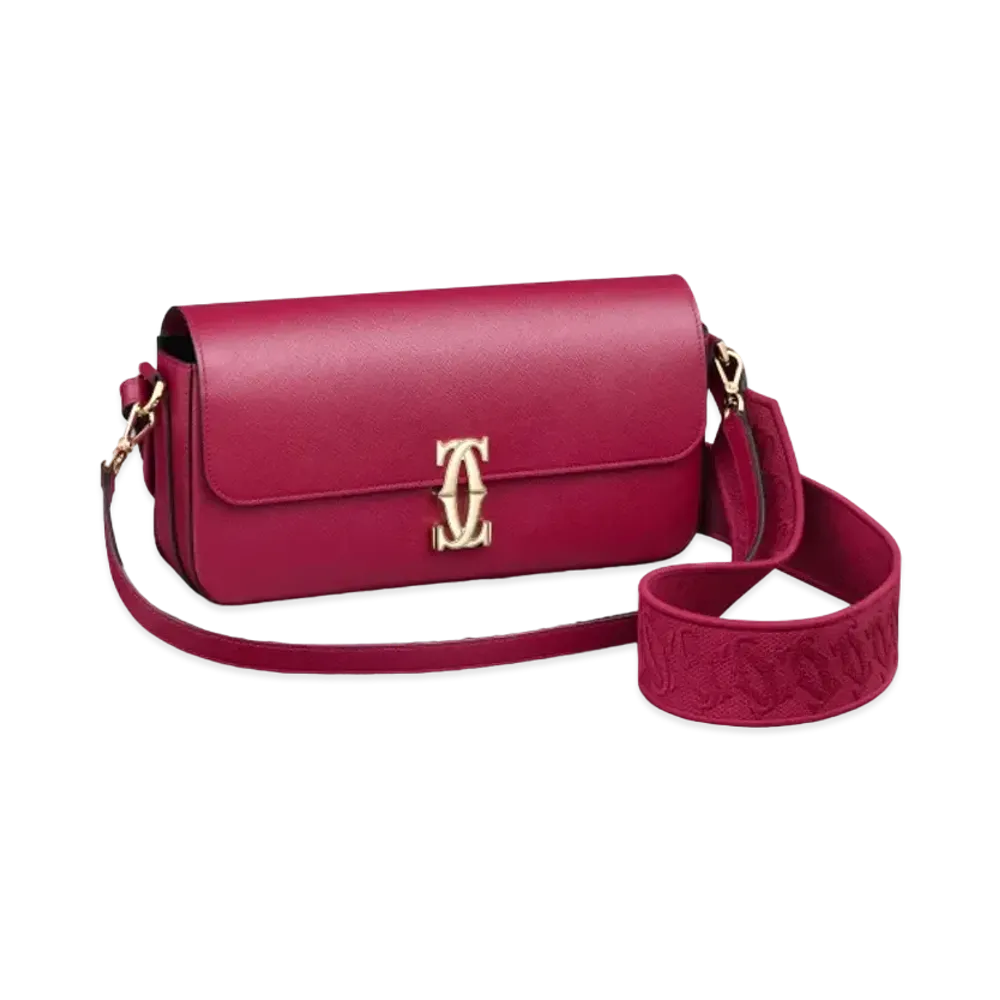 Cartier C de Cartier East-West Bag "Cherry Red"