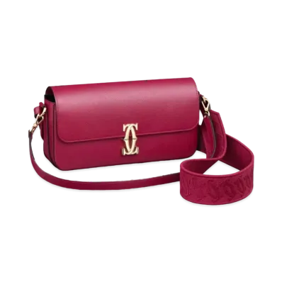 Cartier C de Cartier East-West Bag "Cherry Red"