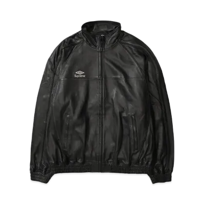 Supreme x Umbro Leather Track Jacket "Black"