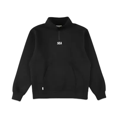 WIND AND SEA WDS-ES Cardboard Half Zip Tops "Black"