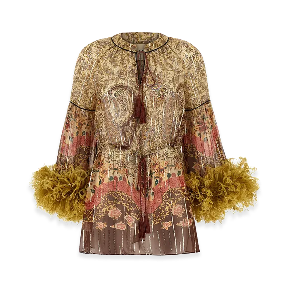 Valentino Garavani Women's 'voyage Imaginaire Paisley' Top "Multicolor"