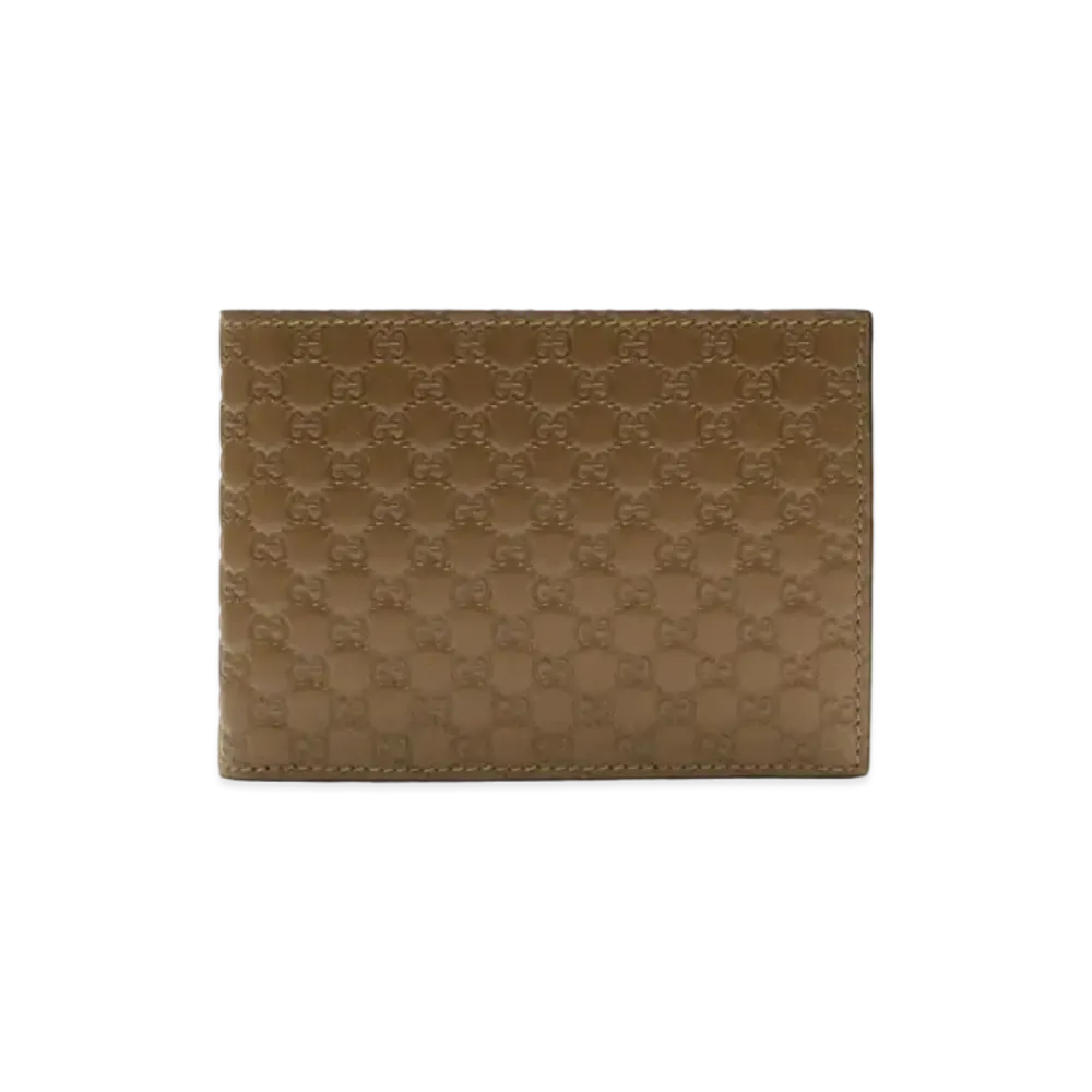 GUCCI Micro Guccissima Bi-fold Wallet "Camel"