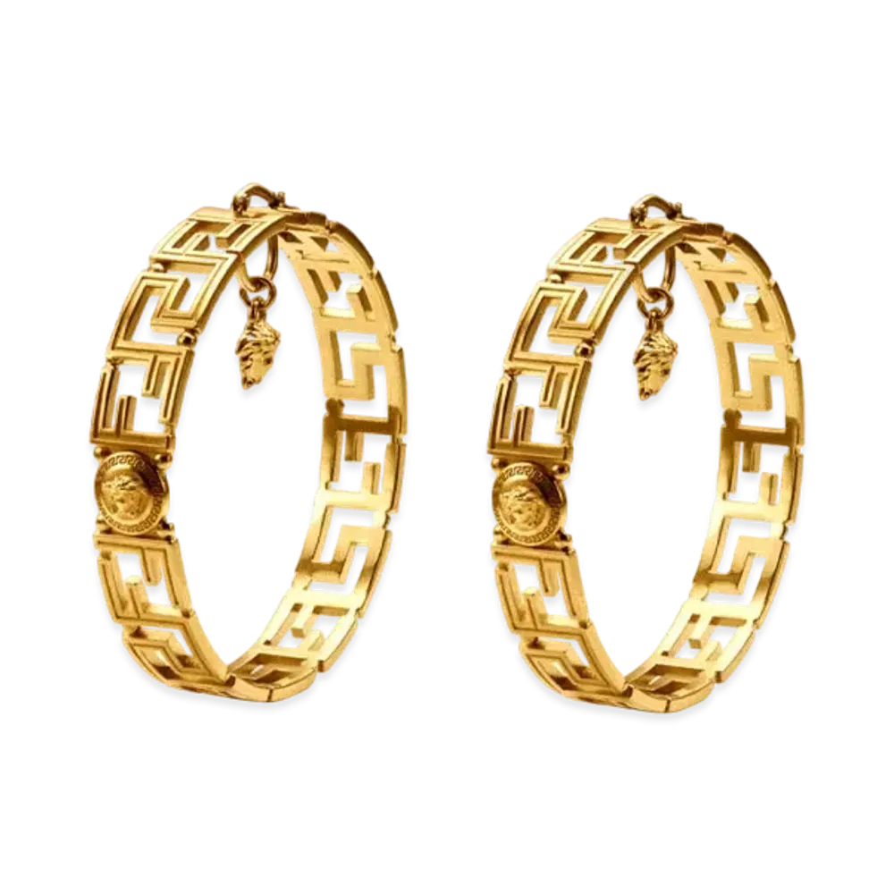 FENDI x Versace Fendace Hoop Earrings "Gold"