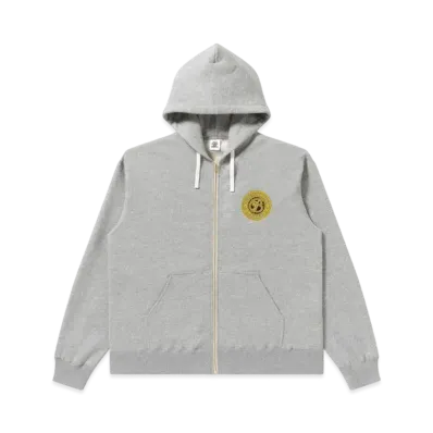 Blackeyepatch B Emblem Zip Hoodie "Heather Gray"
