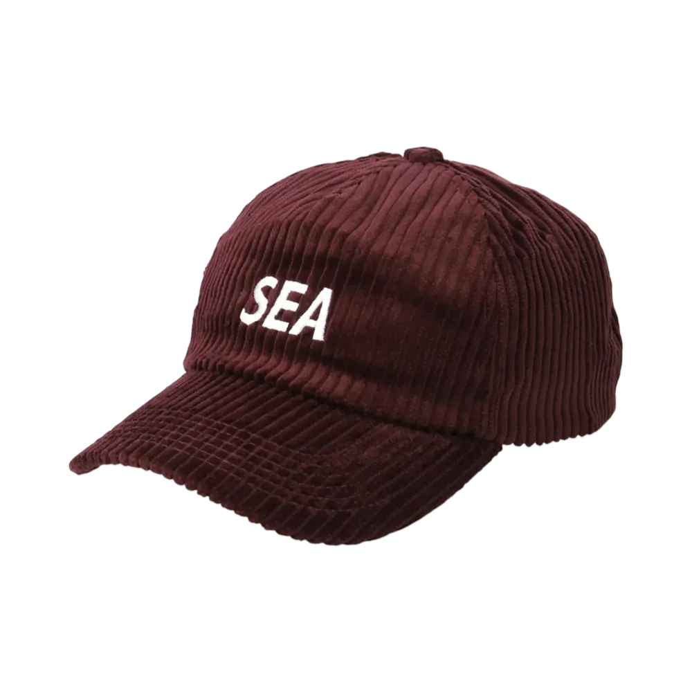WIND AND SEA Sea Logo Corduroy Cap "Wine"