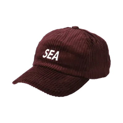 WIND AND SEA Sea Logo Corduroy Cap "Wine"