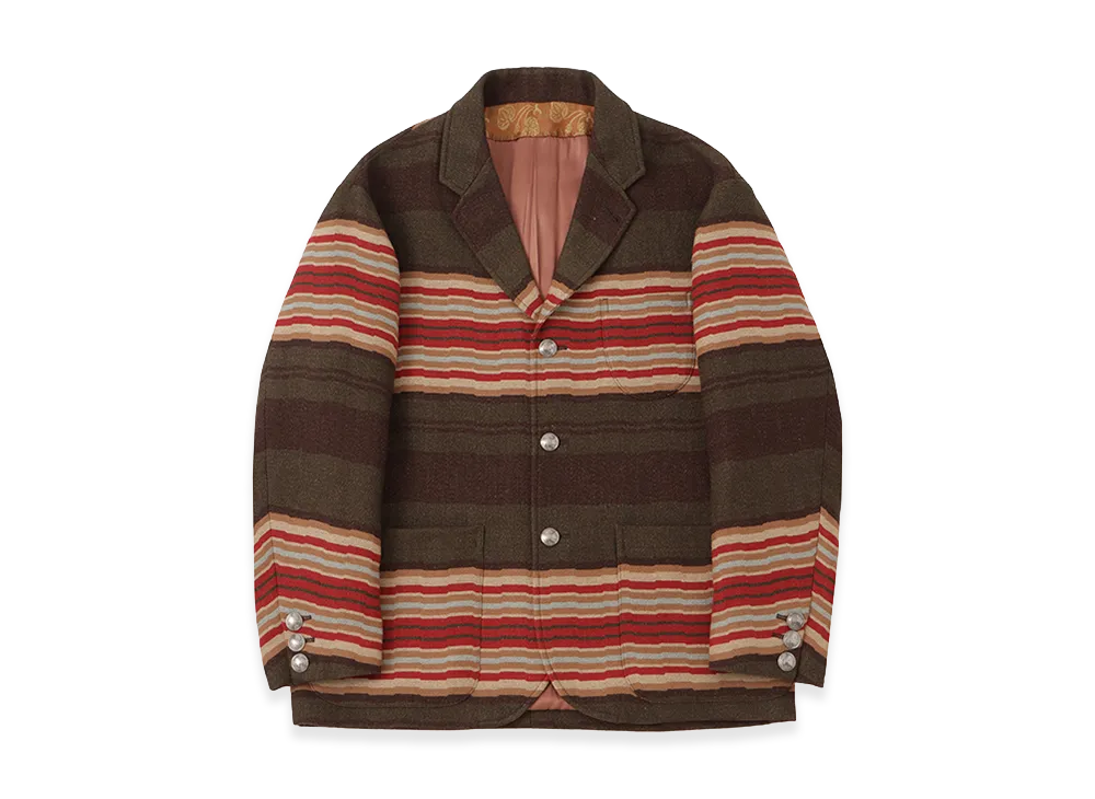 visvim Bowen Blazer (Jacquard Blanket) "Brown"