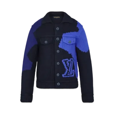 Louis Vuitton LV Intarsia Buttoned Jacket