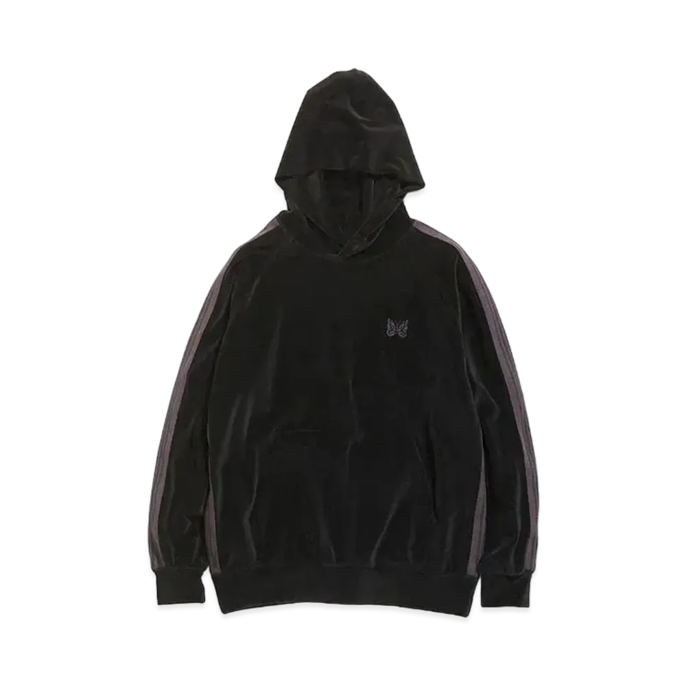Needles TRACK HOODY - C/PE VELOUR "Black"