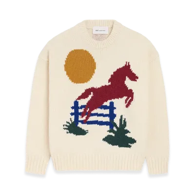 AMI PARIS Wool Crewneck Sweater "White"