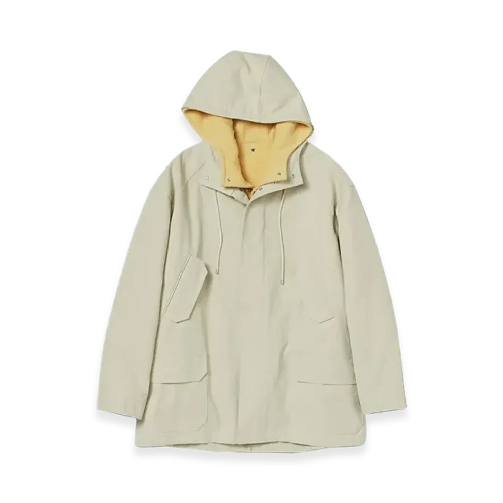 AURALEE Washed Heavy Canvas Liner Coat "Ivory"