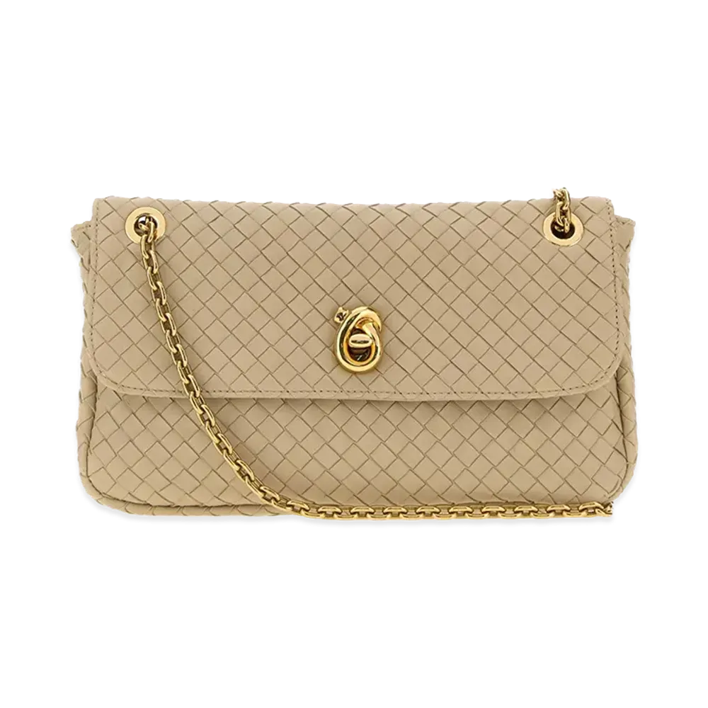 Bottega Veneta Women's Leather Madison Shoulder Bag "Beige"