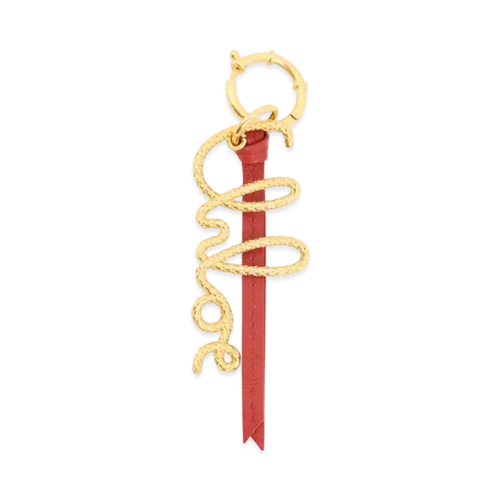 Chloe The Chloe Snake Key Ring "Red Flame"