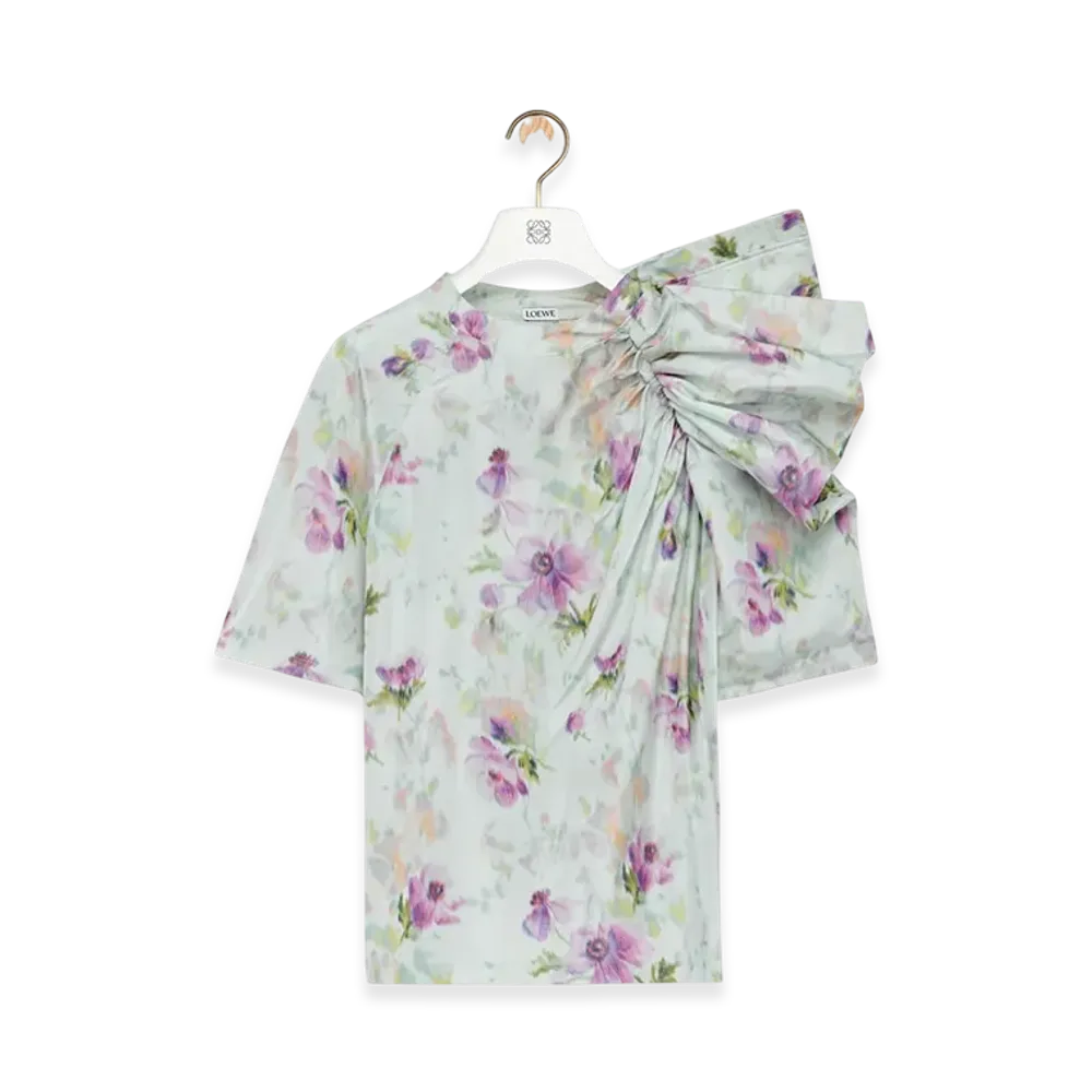 LOEWE Draped Top "Light Blue/Multicolor"