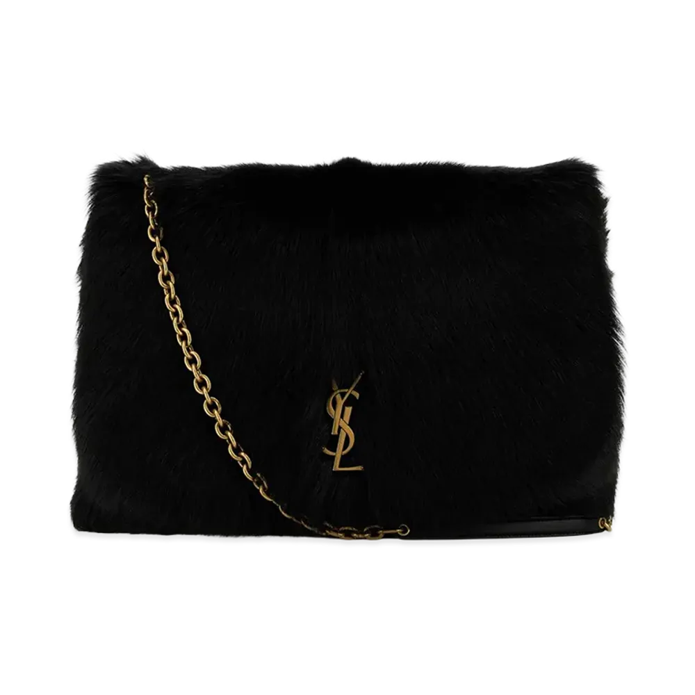Saint Laurent Women's Shearling Jamie 4.3 Shoulder Bag "Black"