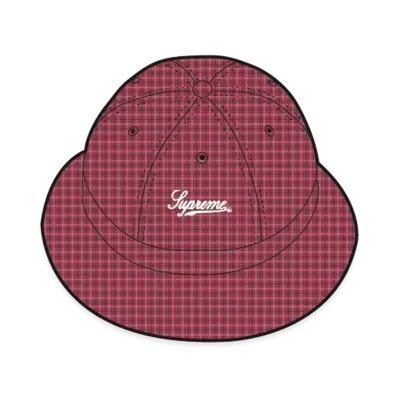 Supreme Cordura Plaid Bell Hat "Red"