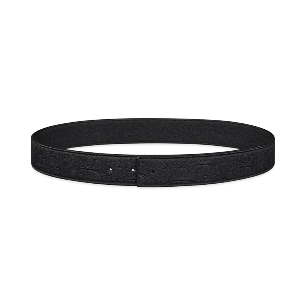 Dior Reversible Belt Strap Dior Gravity Leather and Smooth Calfskin 35MM "Black"