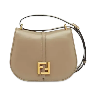 FENDI Cmon Medium Leather Bag "Dub Gray"
