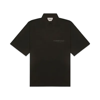FEAR OF GOD ESSENTIALS Short Sleeve Boxy Polo "Black"