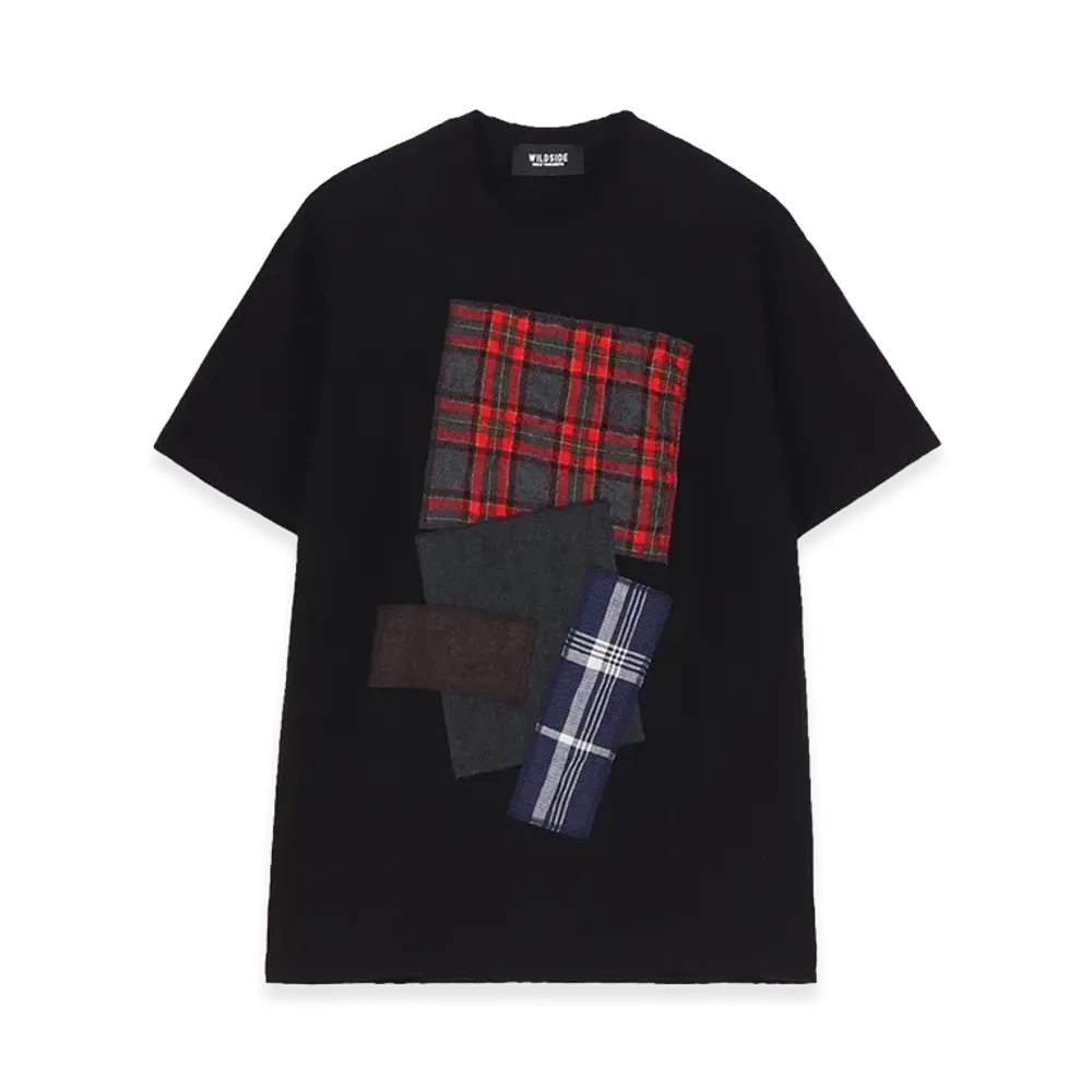 WILDSIDE YOHJI YAMAMOTO Patchwork T-shirt (TypeA) "Black"