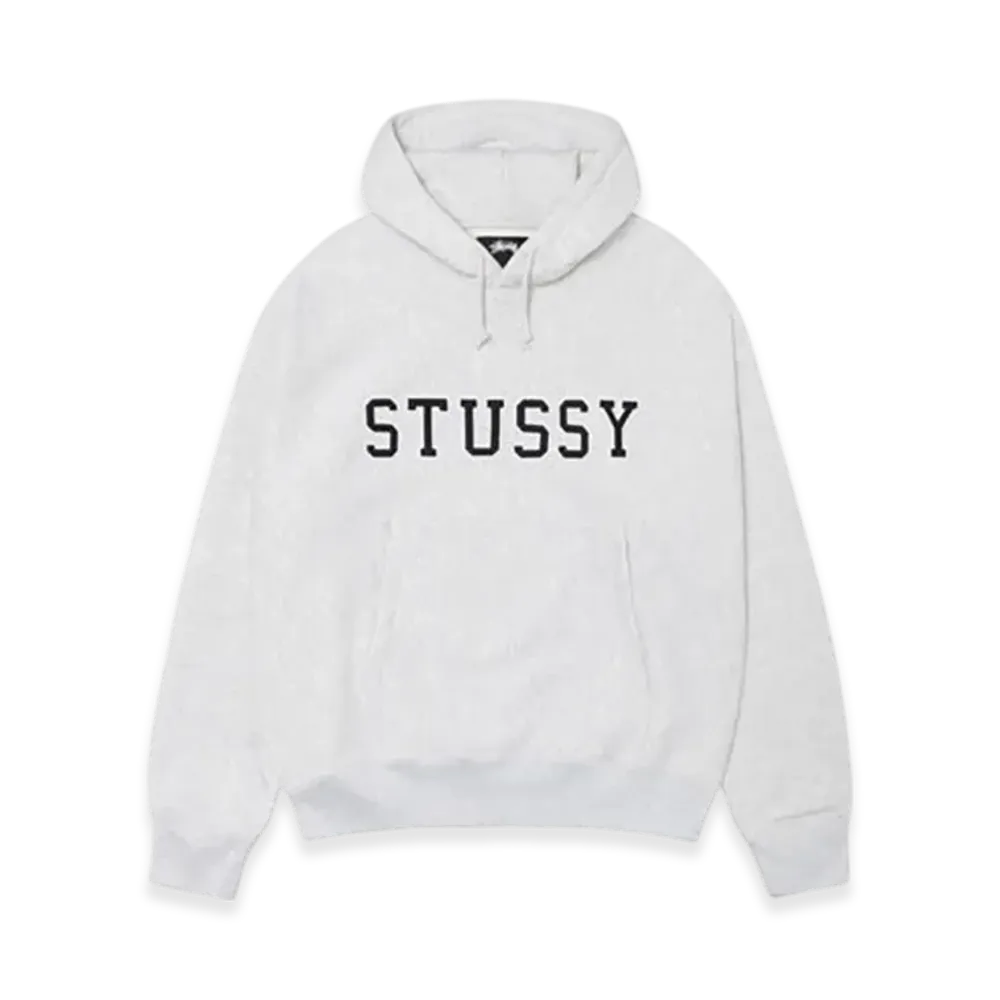 Stussy Felt Applique Hoodie "Ash Heather"