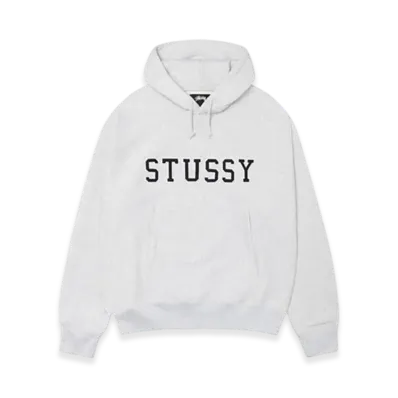 Stussy Felt Applique Hoodie "Ash Heather"