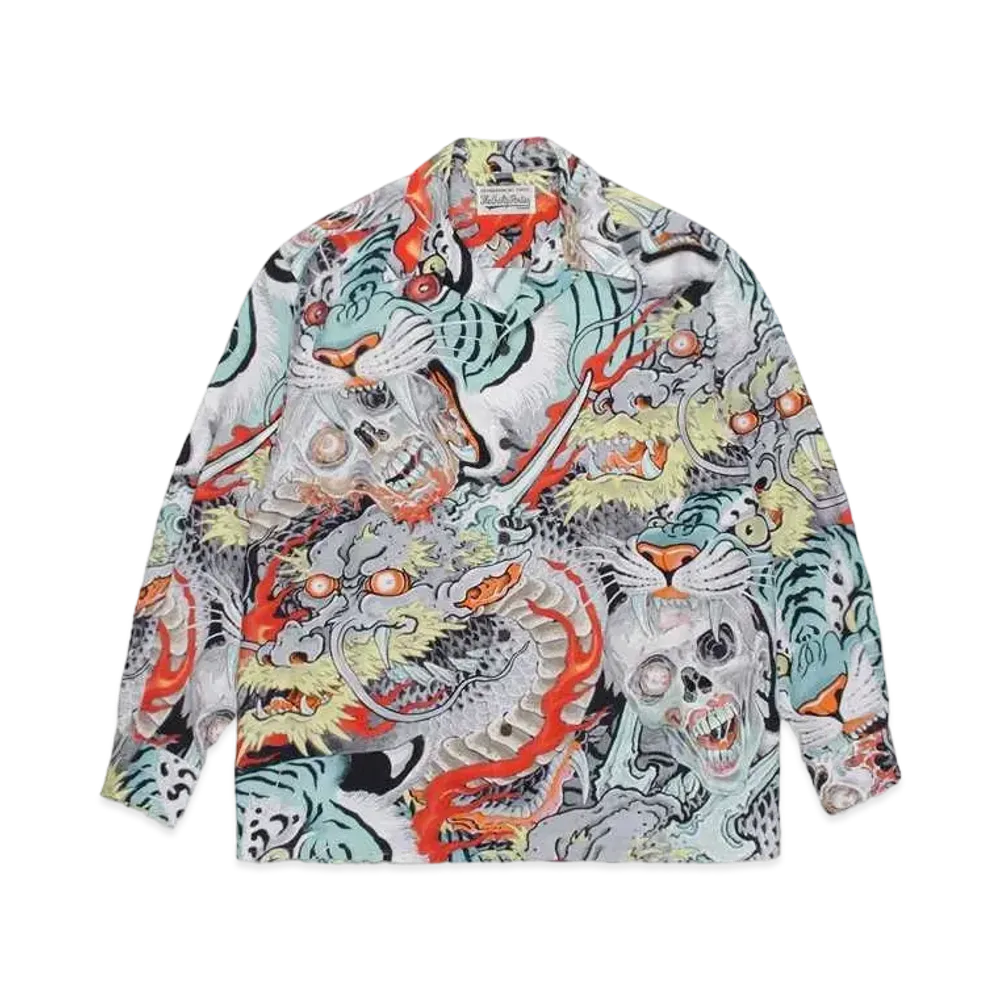 WACKO MARIA TIM LEHI / Hawaiian Shirt "Blue"