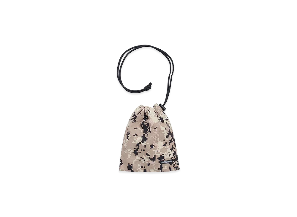 WACKO MARIA Digital Camo Drawstring Bag "Beige"