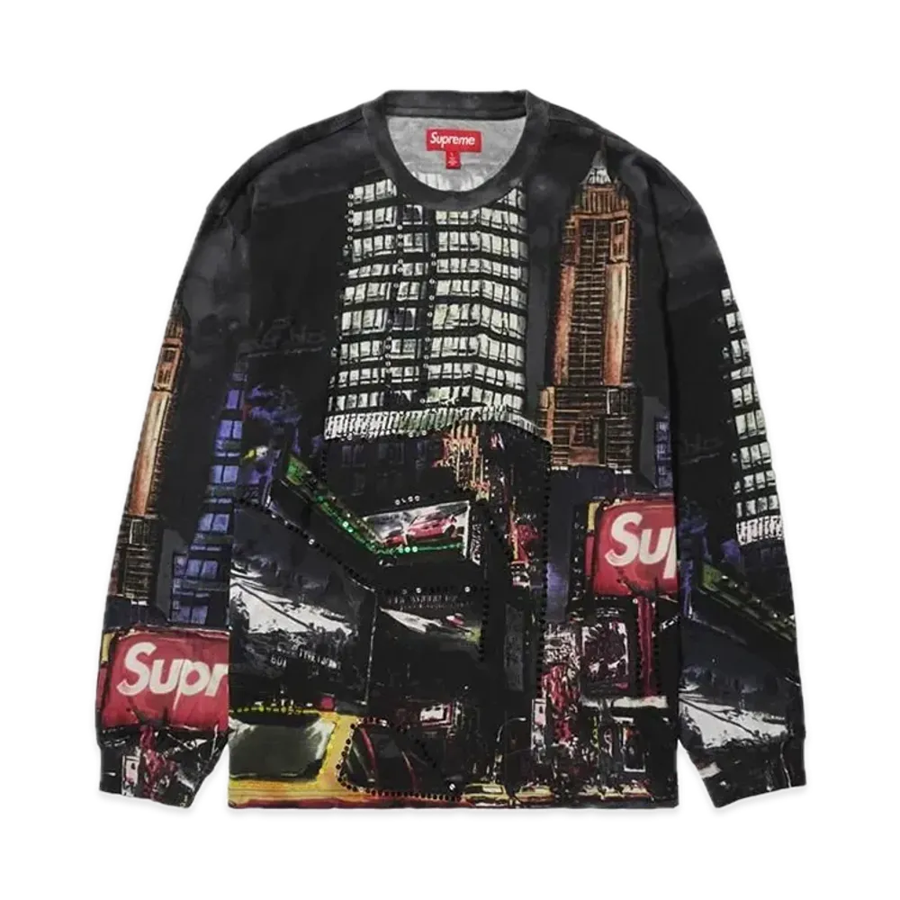 Supreme Skyline Sequin L/S Top "Night"