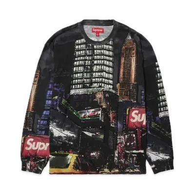 Supreme Skyline Sequin L/S Top "Night"