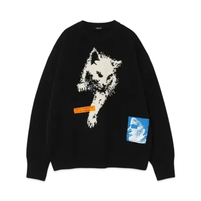 UNDERCOVER Wool Cashmere Knit Pullover "Black"