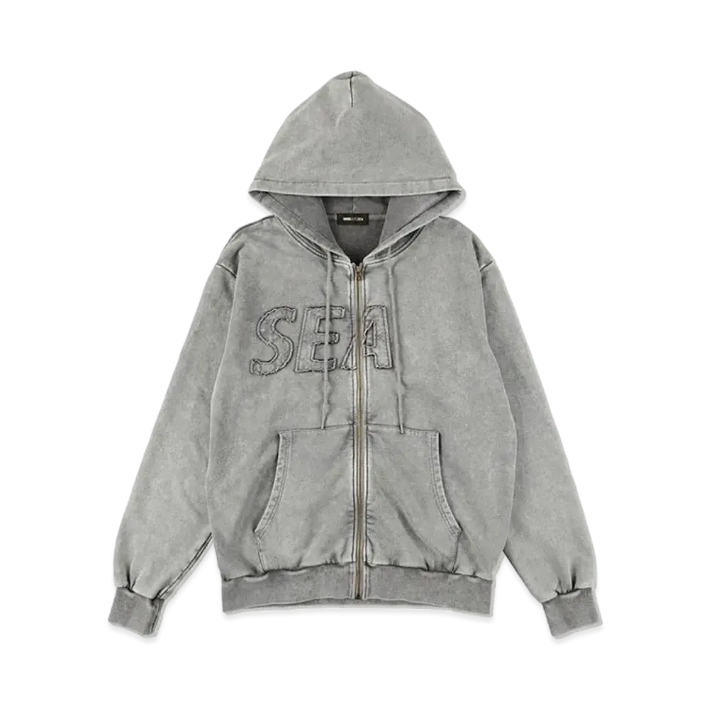 WIND AND SEA SEA High Sulfer Zip-Up Sweatshirt "Charcoal"