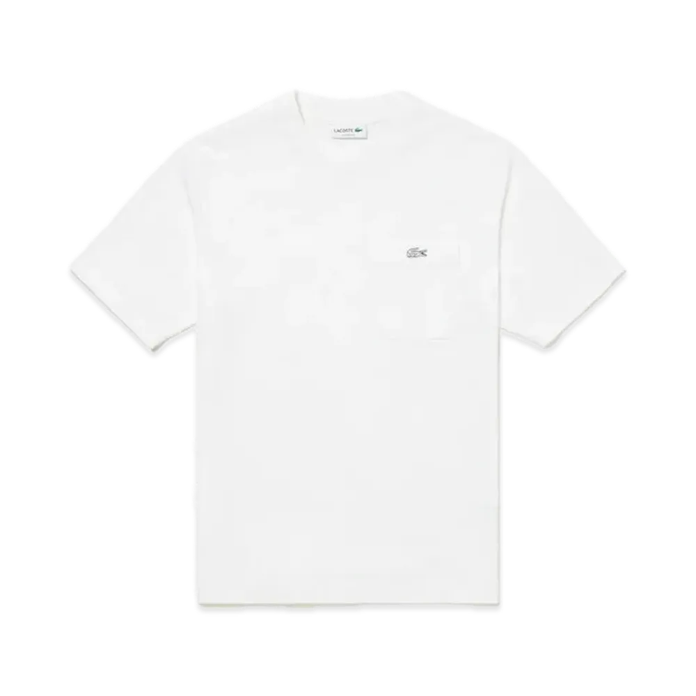 LACOSTE Outline Clock Pocket T-Shirt "White"