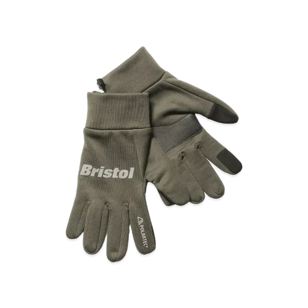 F.C.Real Bristol Polartec Power Strech Touch Gloves "Khaki"