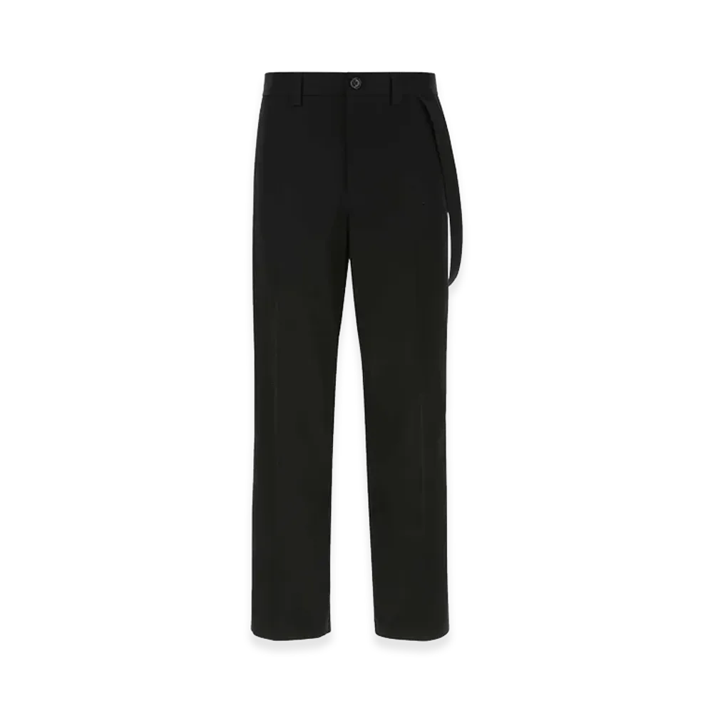 Burberry Cotton Wide-Leg Pant "Black"