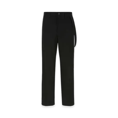 Burberry Cotton Wide-Leg Pant "Black"