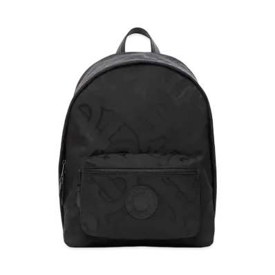 Burberry Monogram Recycled Polyester Jacquard Backpack "Black"